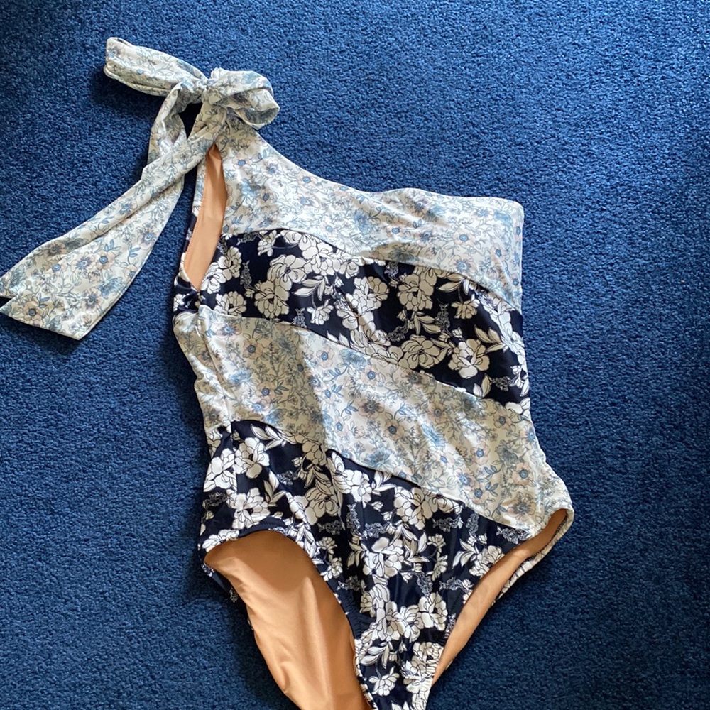 Jcrew one shoulder swimsuit size 14